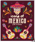 Interstat - Glitter kleurboeken voor volwassenen - Icons of Mexico
