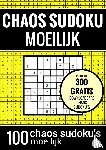 Puzzelboeken, Sudoku - Sudoku Moeilijk: CHAOS SUDOKU - nr. 4 - Puzzelboek met 100 Moeilijke Puzzels voor Volwassenen en Ouderen