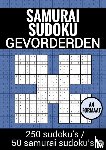Puzzelboeken, Sudoku - Samurai Sudoku - Gevorderden - nr. 21