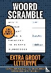 Cadeau, Boek - Boekcadeau voor Jou! - Woord Scramble - Extra Groot Lettertype - Puzzelboek met 750 Woordpuzzels en Oplossingen