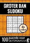 Puzzelboeken, Sudoku - Groter Dan Sudoku - 100 Puzzels voor Gevorderden - Nr. 35