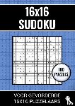 Puzzelboeken, Sudoku - 16x16 Sudoku - 100 Puzzels voor Gevorderde 16x16 Puzzelaars - Nr. 38 - Sudoku 16x16 Puzzels - Puzzelboek Medium (A4 formaat)