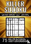 & Meer, Puzzelboeken - Killer Sudoku - Extra Groot Lettertype - 75 Puzzels voor Gevorderden
