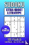 Lettertype Boeken, Groot - Sudoku Extra Groot Lettertype - voor Starters - 100 Puzzels - Eén Puzzel per A4-Pagina - Puzzelboek voor Volwassenen, Ouderen, Senioren, Opa, Oma en Slechtzienden - Niveau: Makkelijk - Inclusief Uitleg en Oplossingen