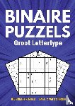 met Groot Lettertype, Puzzelboeken - Binairo Groot Lettertype - 100 Binaire Puzzels - Level: 2 van 3 Sterren