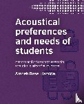 Hamida, Amneh Basel - Acoustical preferences and needs of students