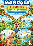 Mourits, H. - Mandala Kleurboek, Landen & Landschappen (Gemakkelijk & Gewaagd)