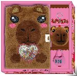 Interstat - Dagboek met slot pluche - Capybara