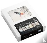 Studio Colori - Wenskaartenset Vogelprenten - 12 Gevouwen wenskaarten zonder tekst, met glanzende UV-lak, incl. witte enveloppen