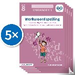  - Werkwoordspelling werkboek 1 groep 8 (Set van 5) - Tegenwoordige tijd, onvoltooide tijd en bijzondere werkwoorden