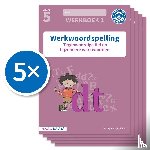  - Werkwoordspelling werkboek 1 groep 5 (Set van 5) - Tegenwoordige tijd en bijzondere werkwoorden
