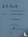 Bach, Johann Sebastian - Inventionen und Sinfonien für Klavier zu zwei Händen. Urtextausgabe ohne Fingersatz