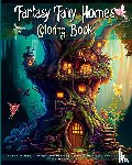 Books, Lazy Black Cat - Fantasy Fairy Homes Coloring Book