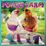 Browntrout - Avanti Funny Farm Official 2026 12 X 24 Inch (Hanging) Monthly Square Wall Calendar Foil Stamped Cover Plastic-Free
