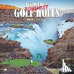 Browntrout - World's Toughest Golf Holes Official 2026 12 X 24 Inch (Hanging) Monthly Square Wall Calendar Plastic-Free
