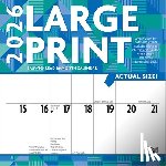 Browntrout - Large Print 2026 12 X 24 Inch (Hanging) Monthly Square Wall Calendar Matte Paper Plastic-Free