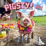 Browntrout - Pigsty 2026 12 X 24 Inch (Hanging) Monthly Square Wall Calendar Plastic-Free