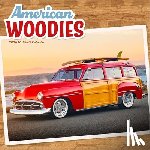 Motor Club - American Woodies 2026 12 X 24 Inch (Hanging) Monthly Square Wall Calendar Plastic-Free