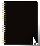 Browntrout - Black Solid 2026 6 X 7.75 Inch Weekly Desk Planner Foil Stamped Cover