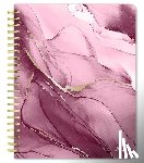 Browntrout - Crackled Blush 2026 6 X 7.75 Inch Weekly Desk Planner Foil Stamped Cover
