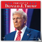 Browntrout - President Donald J. Trump 2027 12 X 24 Inch (Hanging) Monthly Square Wall Calendar Plastic-Free