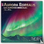 Browntrout - Aurora Borealis 2027 12 X 24 Inch (Hanging) Monthly Square Wall Calendar Foil Stamped Cover English/French Bilingual Plastic-Free