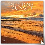 Browntrout - Sunrise Sunset 2027 12 X 24 Inch (Hanging) Monthly Square Wall Calendar Plastic-Free
