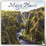 Browntrout - Magic Places 2027 12 X 24 Inch (Hanging) Monthly Square Wall Calendar Foil Stamped Cover Plastic-Free