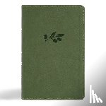 Csb Bibles by Holman - CSB Large Print Personal Size Reference Bible, Digital Study Edition, Olive Leathertouch