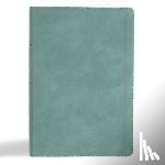 Csb Bibles by Holman - CSB Giant Print Single-Column Bible, Earthen Teal Suedesoft Leathertouch