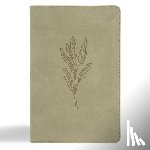 Csb Bibles by Holman - CSB Large Print Personal Size Reference Bible, Digital Study Edition, Sage Suedesoft Leathertouch