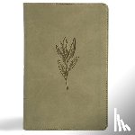 Holman Bible Publishers - NASB Large Print Personal Size Reference Bible, Sage Suedesoft Leathertouch, Indexed