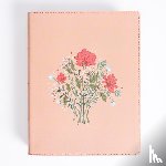 Csb Bibles by Holman - CSB Illustrator's Notetaking Bible, Large Print Edition, Peach Bouquet Leathertouch