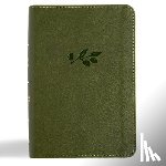 Csb Bibles by Holman - CSB Large Print Compact Reference Bible, Digital Study Edition, Olive Leathertouch