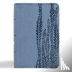 Csb Bibles by Holman - CSB Large Print Compact Reference Bible, Digital Study Edition, Slate Leathertouch