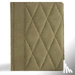 Csb Bibles by Holman - CSB Notetaking Bible, Large Print Edition, Sage Suedesoft Leathertouch Over Board