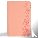 Csb Bibles by Holman - CSB Single-Column Compact Bible, Digital Study Edition, Blush Floral Leathertouch
