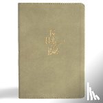 Holman Bible Publishers - KJV Super Giant Print Reference Bible, Sage Suedesoft Leathertouch