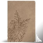 Csb Bibles by Holman - CSB Large Print Thinline Bible, Digital Study Edition, Earth Suedesoft Leathertouch