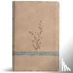 Holman Bible Publishers - KJV Large Print Personal Size Reference Bible, Earthen Suedesoft Leathertouch, Indexed