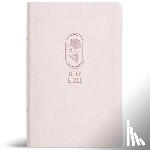 Holman Bible Publishers - KJV Large Print Personal Size Reference Bible, Blush Pink Leathertouch, Indexed
