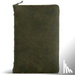 Csb Bibles by Holman - CSB Personal Size Bible, Holman Handcrafted Collection, Zipper Closure, Marbled Olive Premium Calfskin