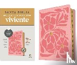 Tyndale - Biblia ultrafina NTV, letra grande con Filament (SentiPiel, Flores rosa, Indice, Letra Roja)