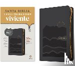 Tyndale - Biblia ultrafina NTV, letra grande de ziper con Filament (SentiPiel, Gris, Letra Roja)
