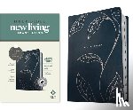 Translation, New Living - NLT Personal Size Giant Print Bible, Filament Enabled (LeatherLike, Navy Vines, Indexed, Red Letter)