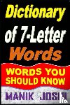Joshi, Manik - Dictionary of 7-Letter Words