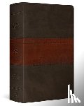 Esv Bibles - ESV Large Print Personal Size Bible, Red Letter, Thumb Indexed (Trutone, Forest/Tan, Trail Design)