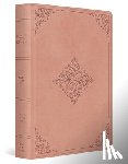 Esv Bibles - ESV Large Print Value Personal Size Bible (Trutone, Blush Rose, Fleur-De-Lis Design)
