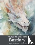 Lvst, Wander - Bestiary, a Reverse Coloring Book for Teens and Adults: Ink Tracing Fantasy and Mythology with Dragons, Unicorns, and Beyond.