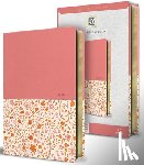 King James Version - KJV Holy Bible, Large Print Handy Size Format, 2 Piece Pink Floral Leathersoft with Ribbon Marker, Red Letter